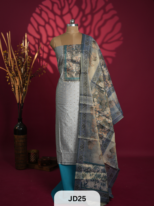 PREMIUM CHANDERI SILK SALWAR SUIT