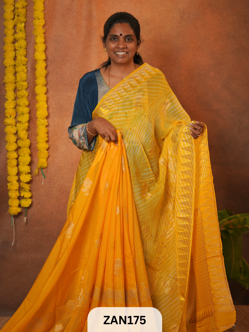 SHIBORI WITH KOTA TUSSAR BANARASI SAREE
