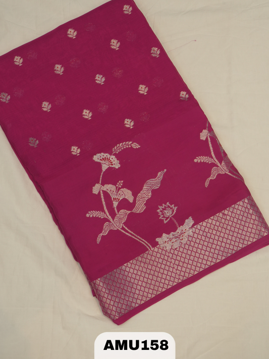 BANARAS RUSSIAN SILK SAREE WITH PRINTED