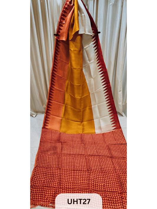 PURE MURSHIDABAD HANDPAINTED SAREE