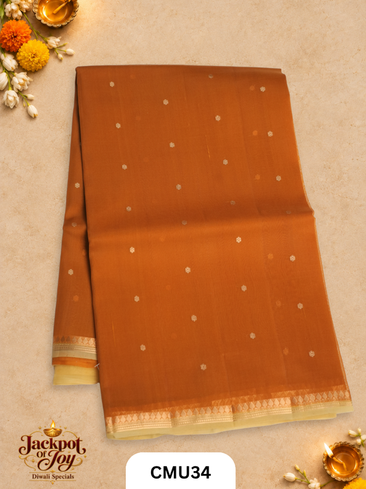 Banarasi Kora Organza Pure Handloom Saree
