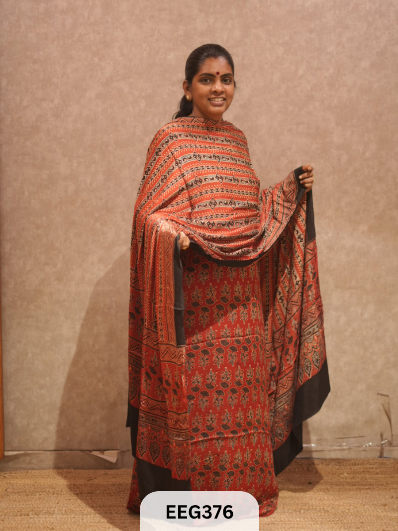 AJRAKH MODAL 2  PCS-UNSTITCHED