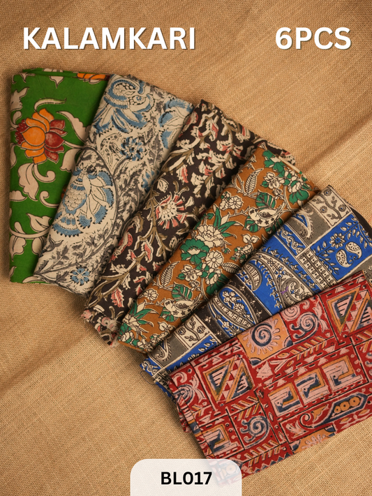 KALAMKARI BLOUSE - 6 PCS