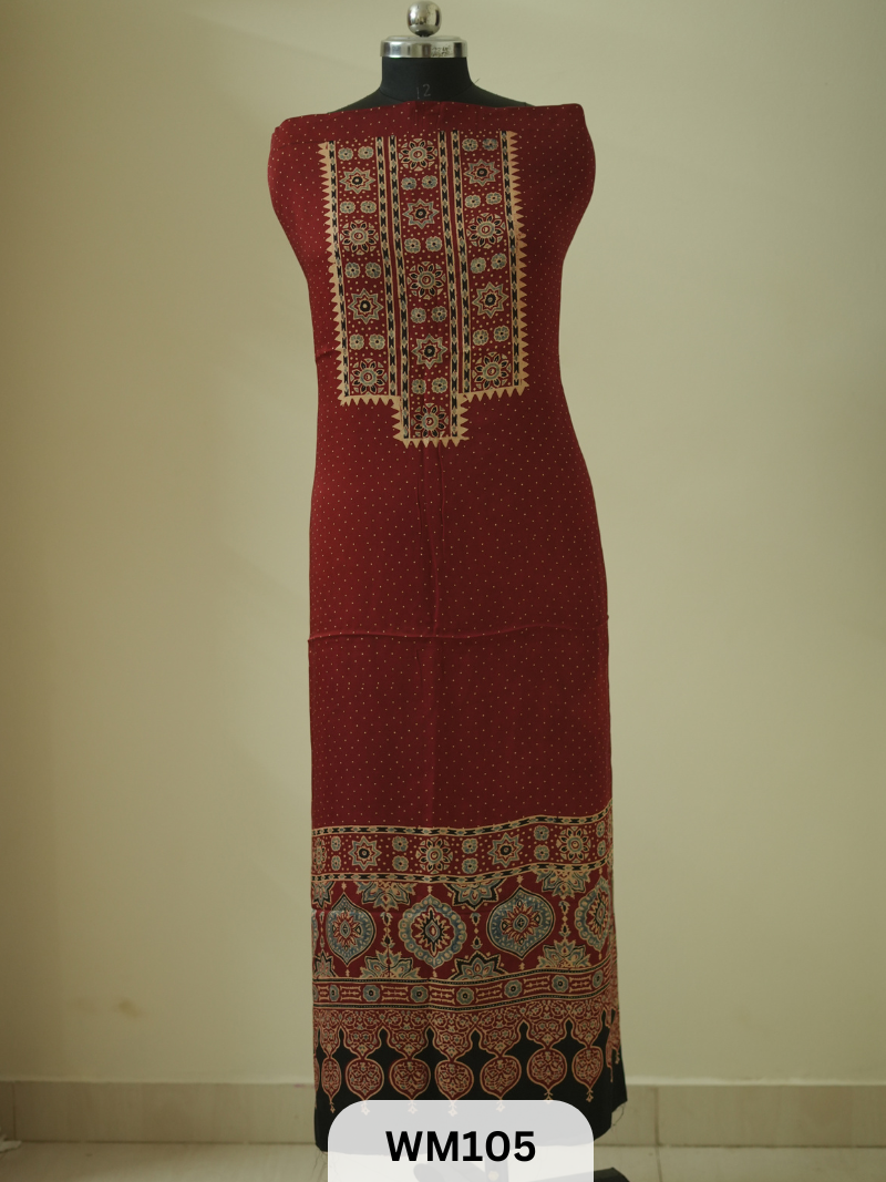 MODAL AJRAKH HANDBLOCK 2.5MTS TOP