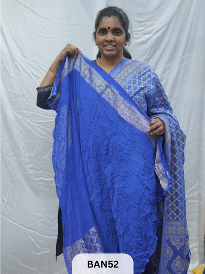 GEORGETTE WEAVING BANDHEJ SAREE