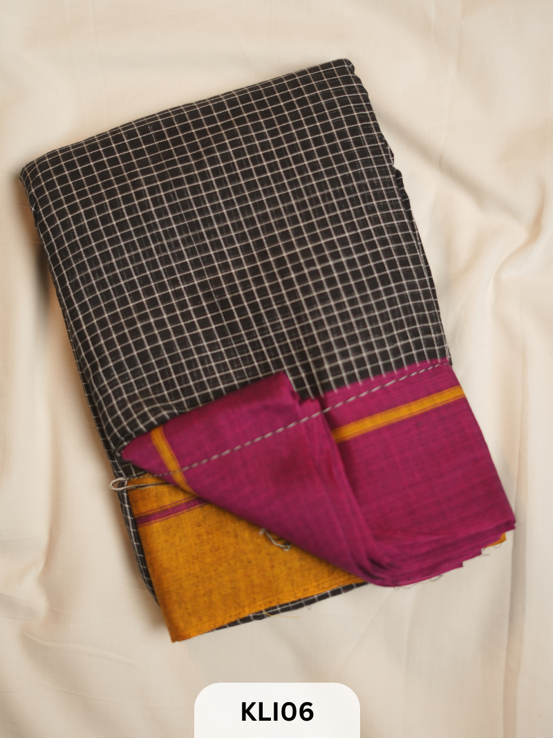 PURE HANDLOOM PETTADA ANCHU SAREE