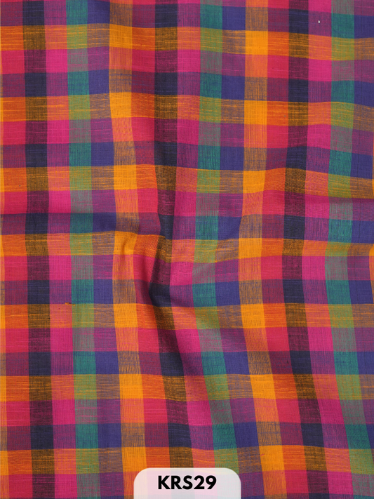 MADRAS KATTAM FABRIC-1 MTR