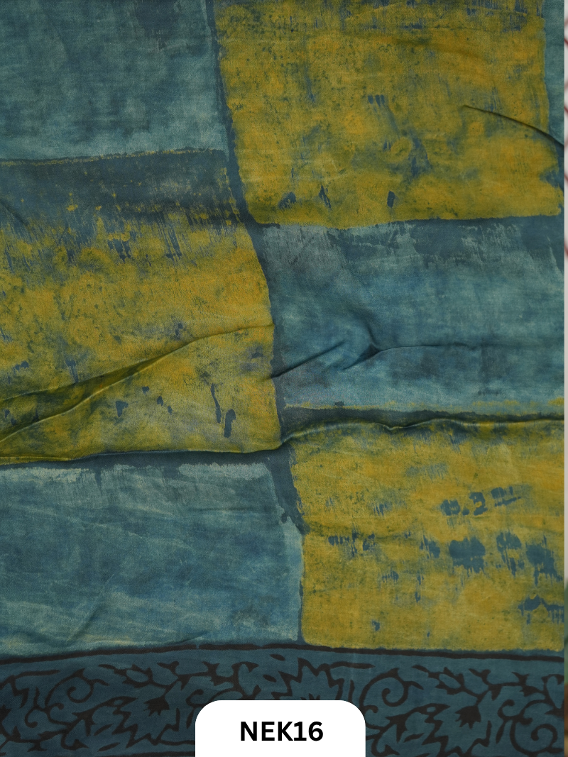 Nasphal Vanaspathi Modal Handblock Print Saree