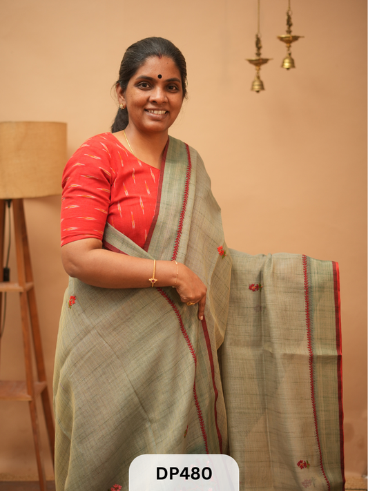 Linen Tissue Hand Embroidery