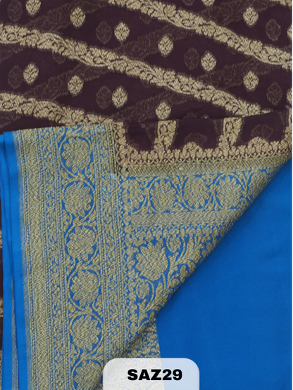 BANARAS ANTI KHADI GEORGET SAREE