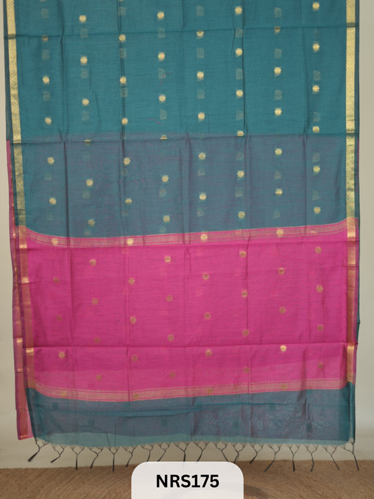 CHANDERI INSPIRED MAHESWARI SAREE