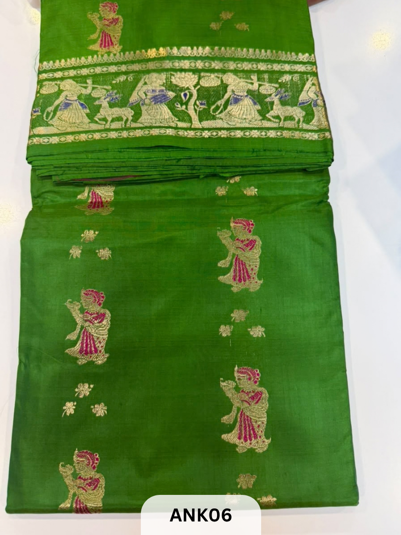 Pure Handloom baluchari Silk Saree