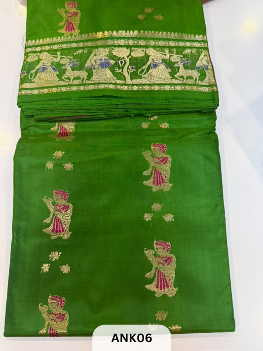 Pure Handloom baluchari Silk Saree