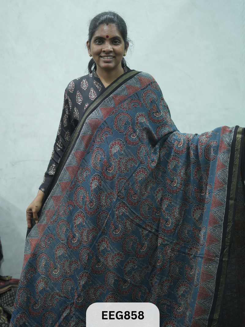 KOTA DORIA AJRAKH SAREE