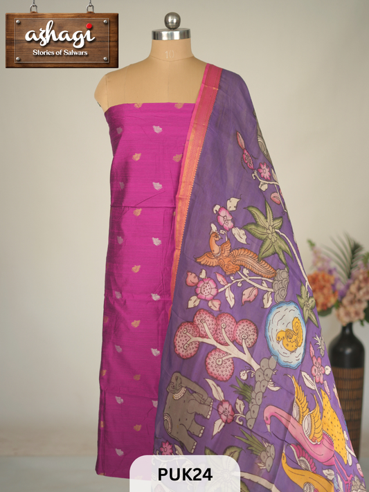 PENKALAMKARI SALWAR SUIT - 2PCS