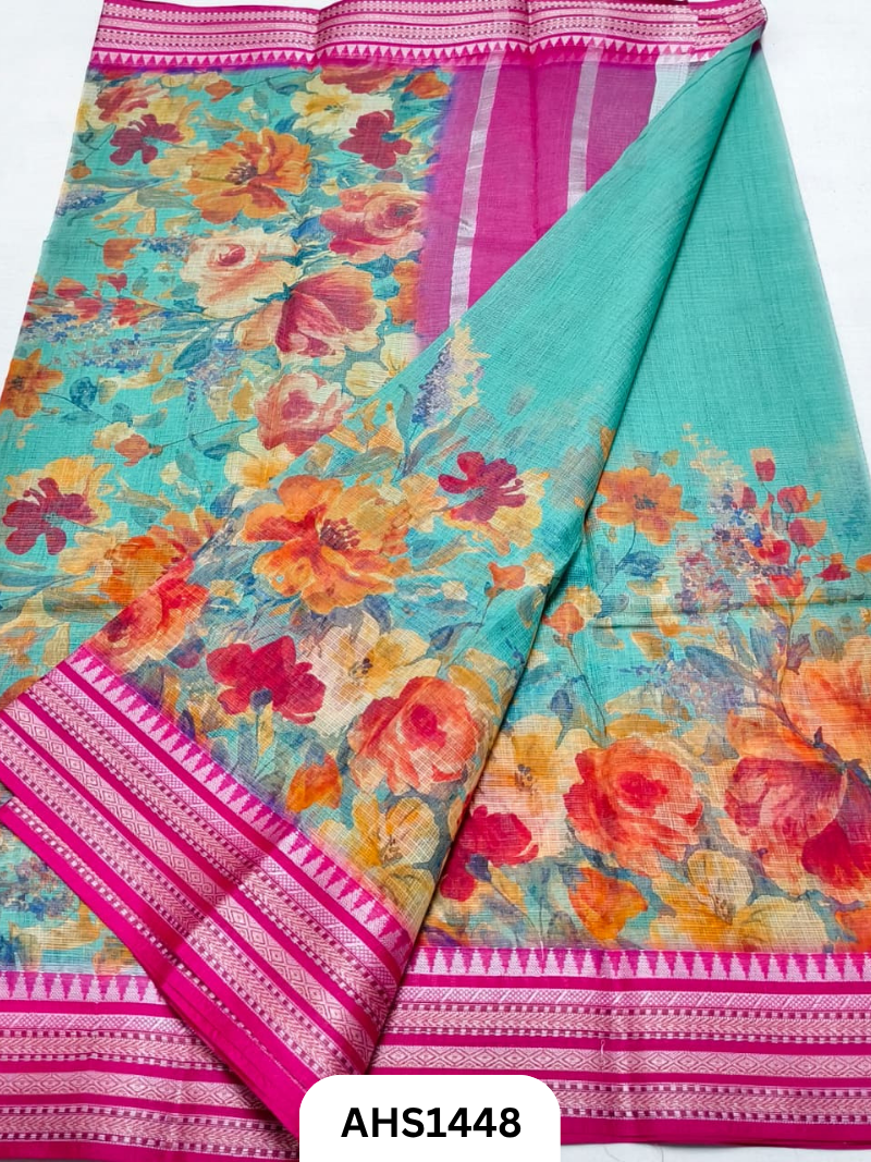 Pure Kota Cotton Digital Print Saree