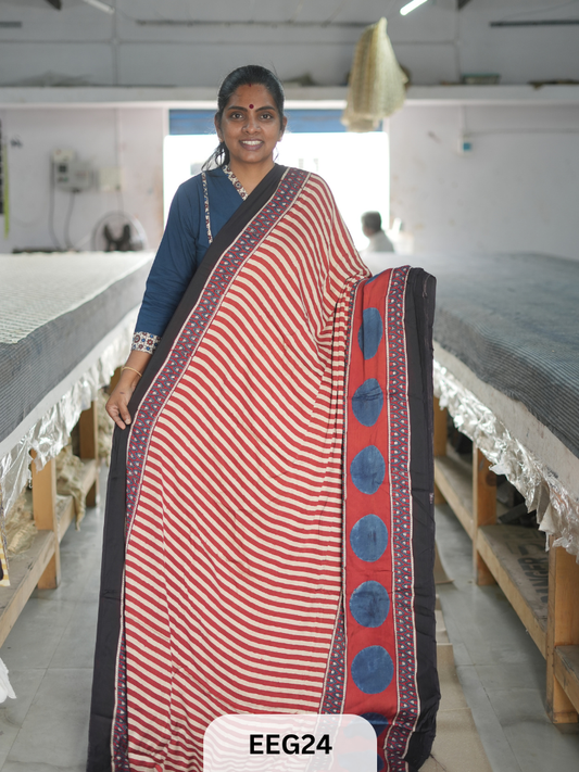 AJRAKH MODAL SAREE