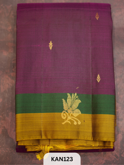 KANCHIPURAM BUTTA BORDER SAREE