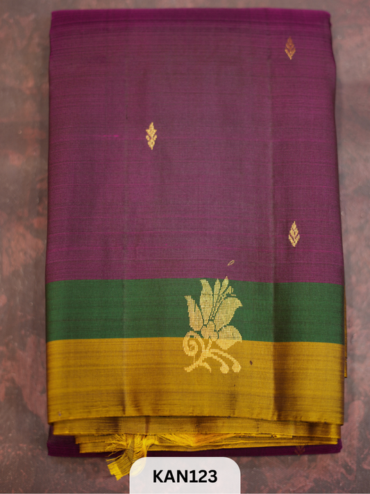 KANCHIPURAM BUTTA BORDER SAREE