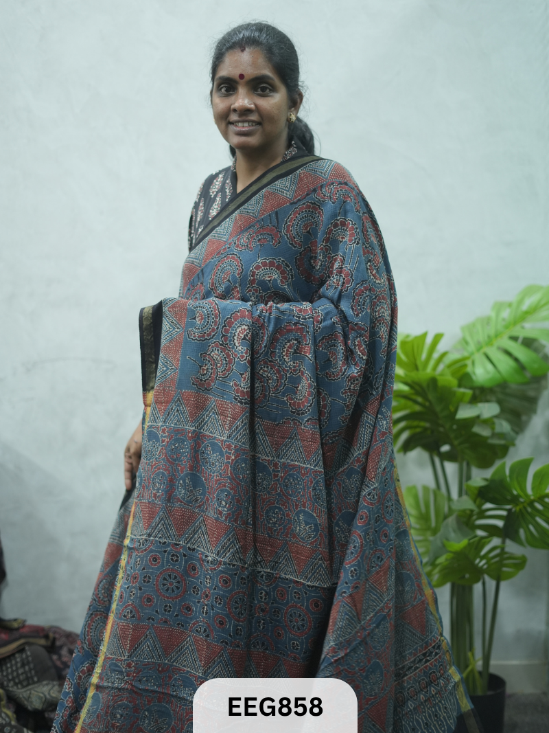 KOTA DORIA AJRAKH SAREE