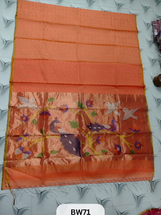 MUSLIN JAMDHANI PAITHANI 🍁💐