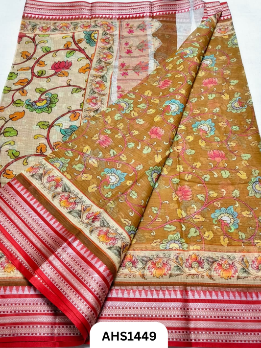 Pure Kota Cotton Digital Print Saree