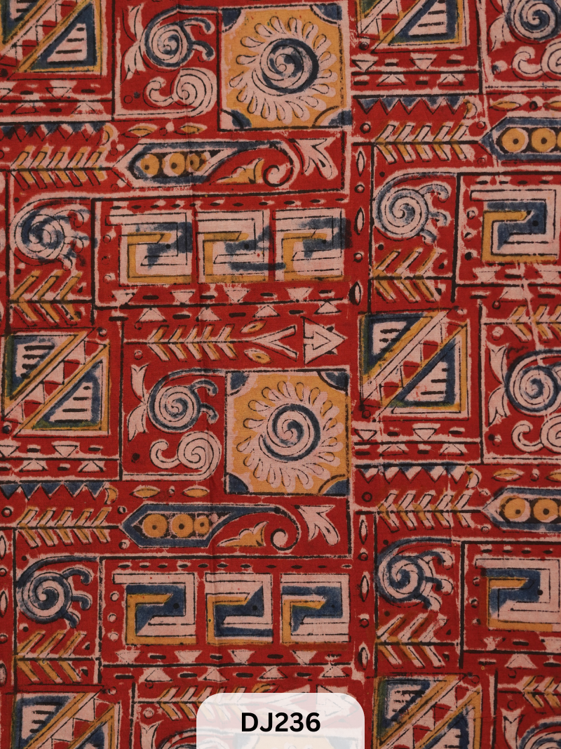 Kalamkari Hand printed - Fabric -1mtr