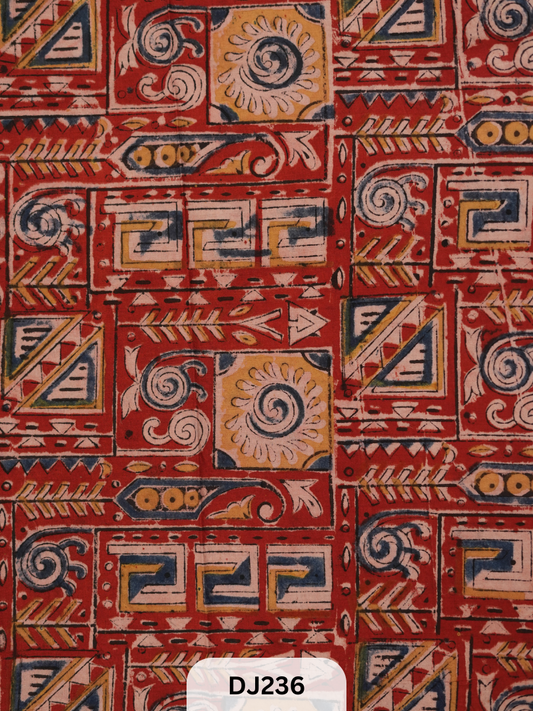 Kalamkari Hand printed - Fabric -1mtr