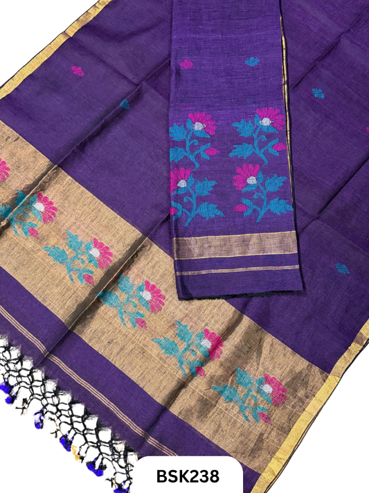 Pure Jayashree Linen By Linen - Top 2.6 Duppatta