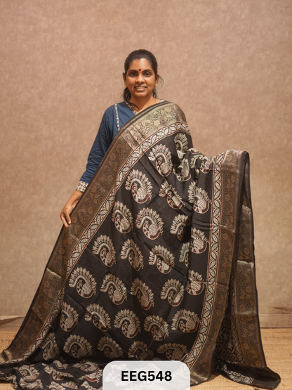 AJRAKH DOLA SILK SAREE