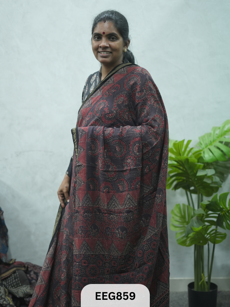 KOTA DORIA AJRAKH SAREE