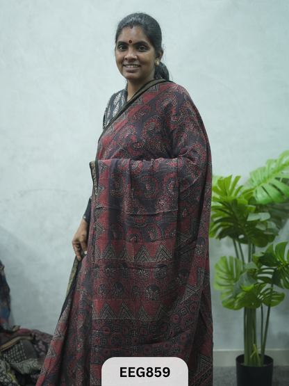 KOTA DORIA AJRAKH SAREE
