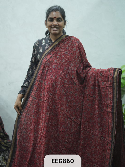 KOTA DORIA AJRAKH SAREE