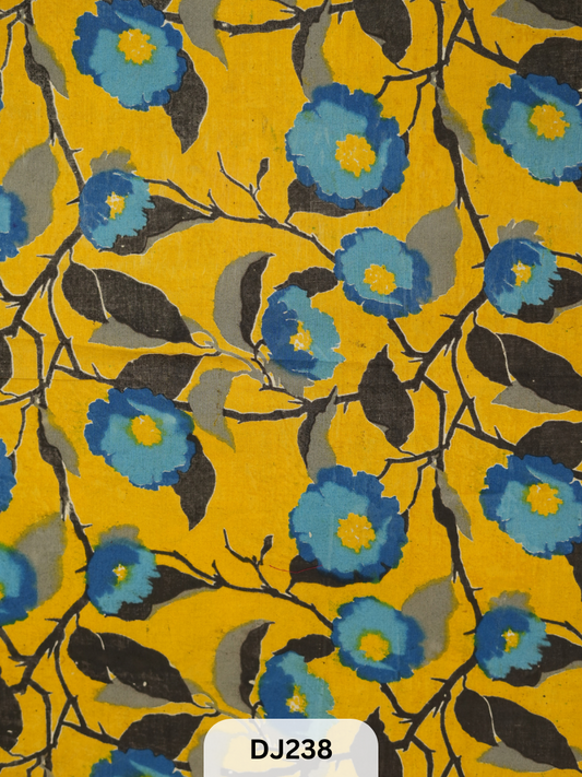 Kalamkari Hand printed - Fabric -1mtr