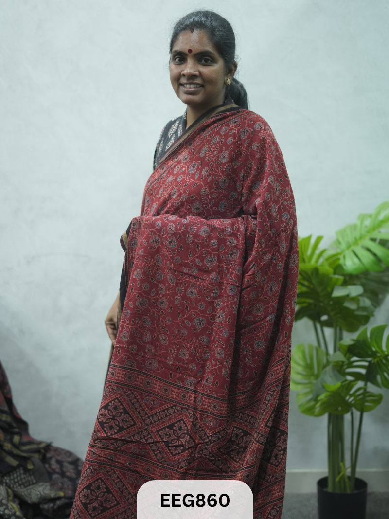 KOTA DORIA AJRAKH SAREE
