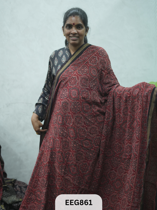 KOTA DORIA AJRAKH SAREE