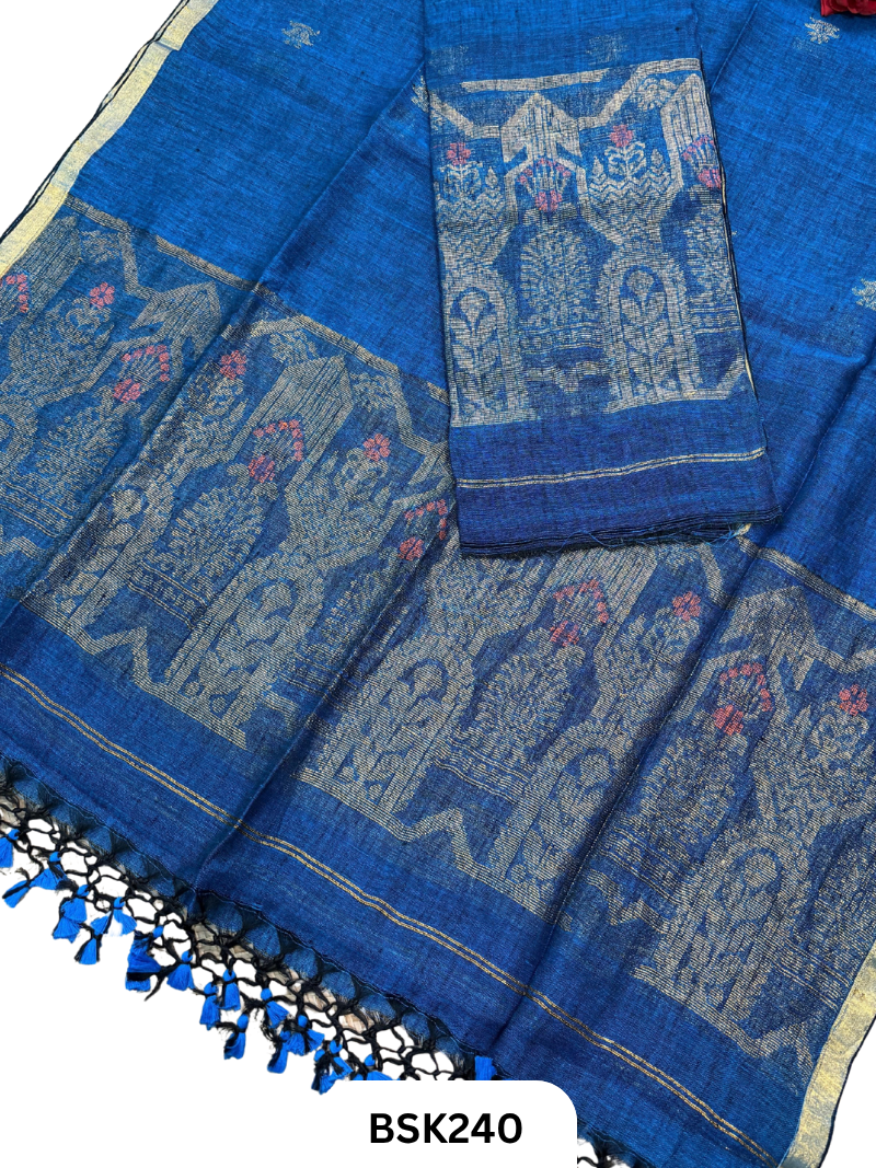 Pure Jayashree Linen By Linen - Top 2.6 Duppatta