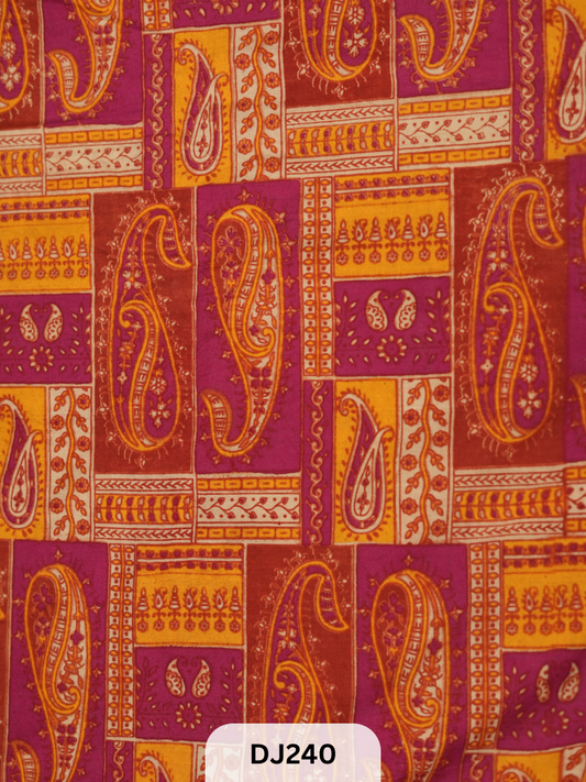 Kalamkari Hand printed - Fabric -1mtr