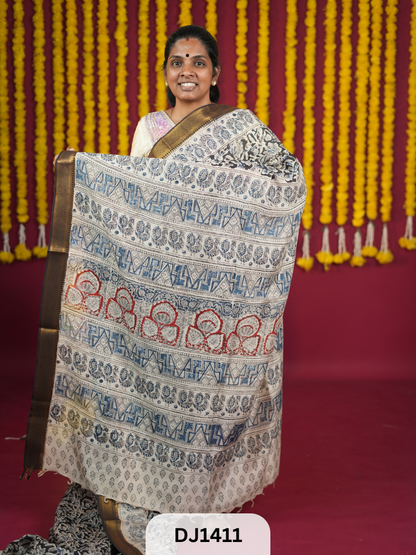 KALAMKARI CHENNURI SILK SAREE