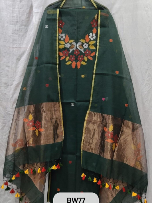 MUSLIN JAMDANI PAITHANI TOP DUPATTA