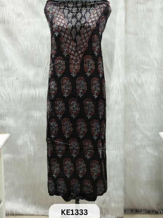 VELVET AJRAKH HANDBLOCKPRINT - 2.5MTR TOP