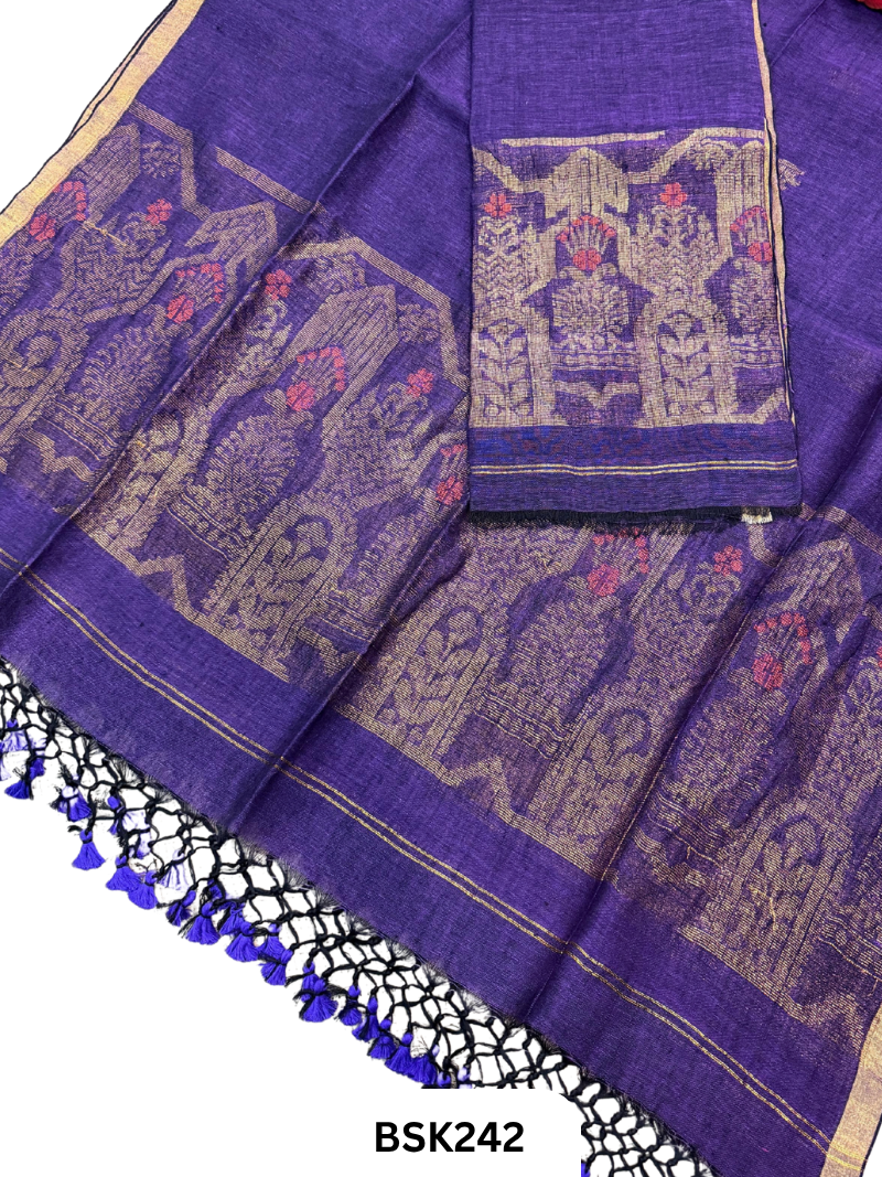 Pure Jayashree Linen By Linen - Top 2.6 Duppatta