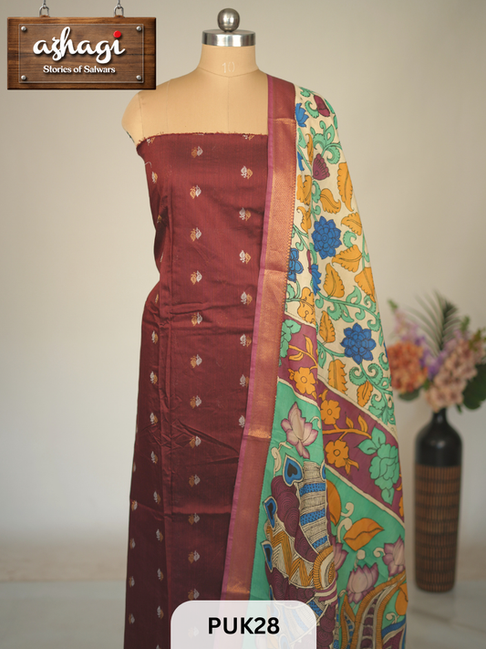 PENKALAMKARI SALWAR SUIT - 2PCS