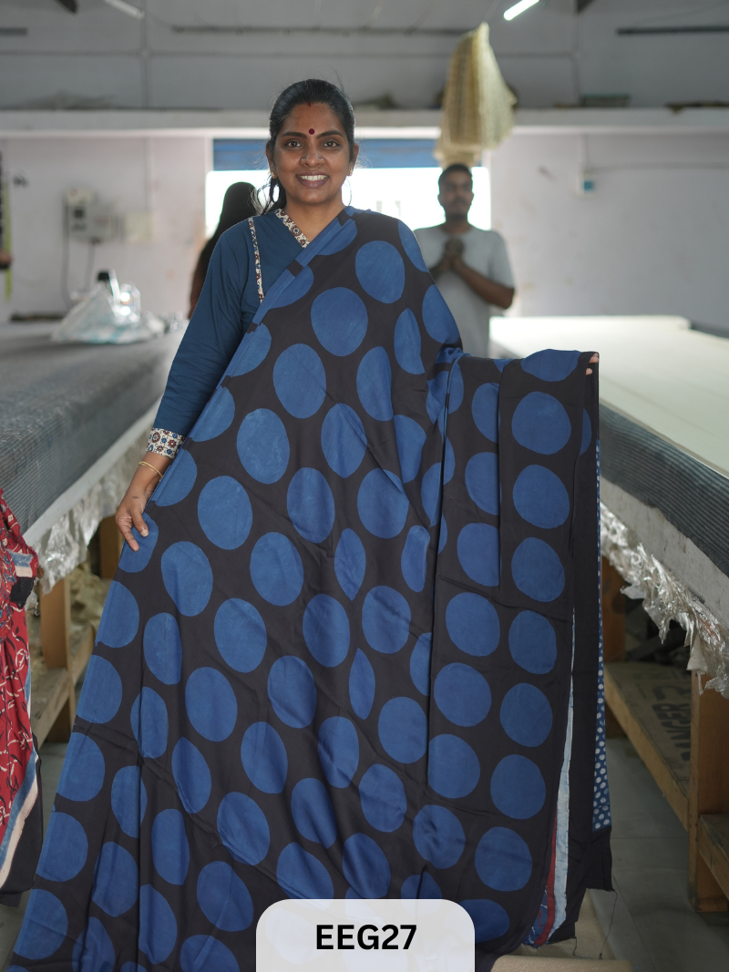 AJRAKH MODAL SAREE