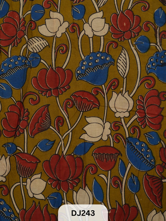 Kalamkari Hand printed - Fabric -1mtr