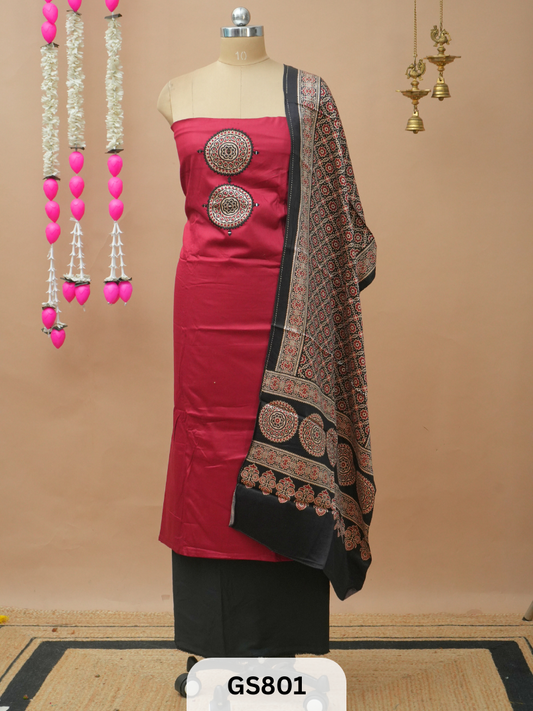 MODAL BANDHANI SALWAR |AJRAKH