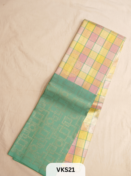 KANCHIPURAM KATTAM SAREE