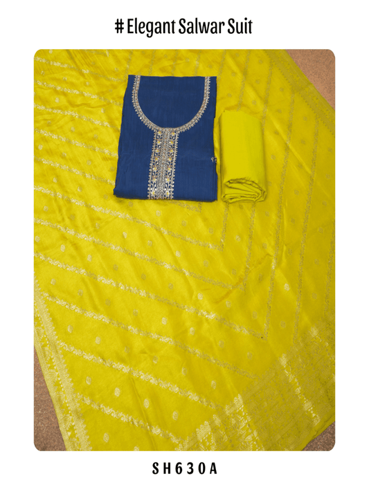 Chanderi Salwar Suit with Saree Story Sadhana Fashion
