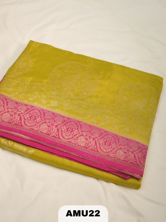 RUSSIAN SILK SAREE WITH BORDER
