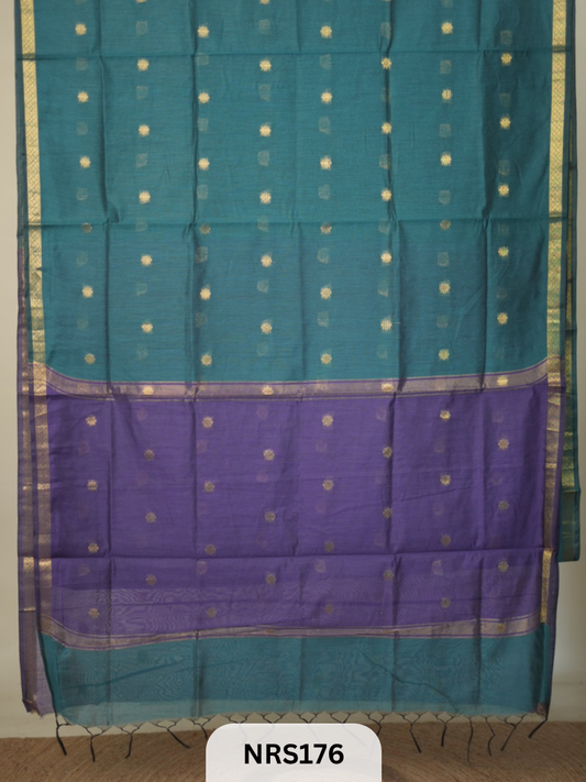CHANDERI INSPIRED MAHESWARI SAREE